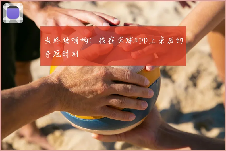 当终场哨响：我在买球app上亲历的夺冠时刻